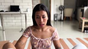 Lore Hot swallows my cock and gets the fuck of her life