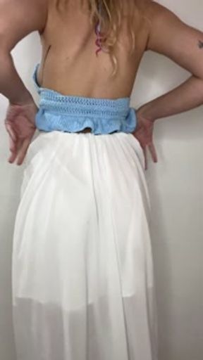 Step Sis Tries On Outfits For Step Bro