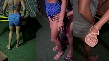 Futebol na tv, sinuca no terraço, exibição e duas gozadas na buceta. Hotwife deu sem camisinha pro KidBengala cover e corno registrando
