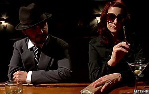 Redhead slave whipped and anal fisted