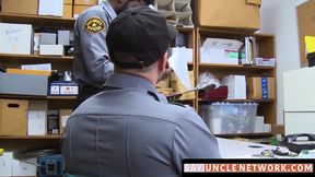 SayUncleNetwork.Com - Security Officer Disciplined And Barebacked By His Black Boss