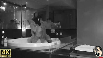 Hotel Camera Catches Boss Fucking Employee in Foam Pool