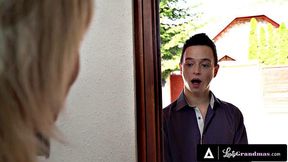 LUSTY GRANDMAS - Amy Invites Horny Neighbor As Things Get Steamy Fast