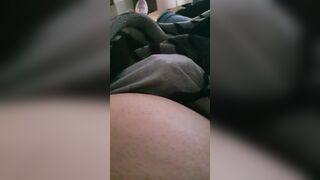 Step MILF pulled out step son cock from his leggings for a quick hand job