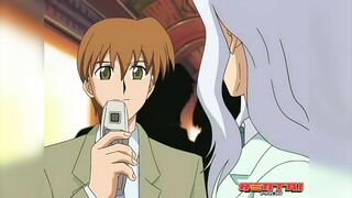 Hentai Pros - Train Station Bathroom Orgy with a Sexy Red-haired Babe with Huge Tits