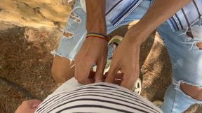 Getting Hot and Heavy with a Stranger in a Park