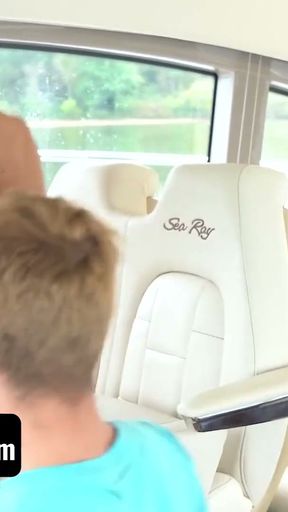 Family Dick - Muscular Stepdad Takes His Two Twink Stepsons Out For A Intense Sweaty Boat Banging   Clip 2