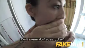 Public Porn Facial for cheating American babe