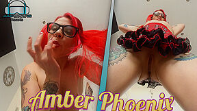 Amber Phoenix - Face Sitting - Redhead With Pigtails Pussy Closeup And Facesitting Fetish