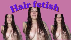 Brushing and drying my hair!
