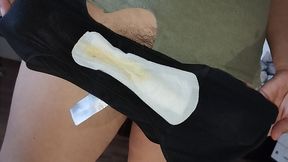 Amateur wife masturbates with her fingers in her pussy.