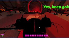 Candy giving some amazing head while Viper watching hentai