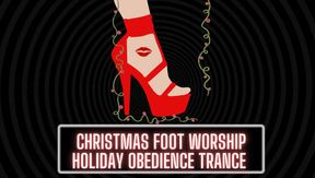 Christmas Foot Worship | Holiday Obedience Trance 👠