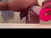 Playing with dildo before shower 😩😩