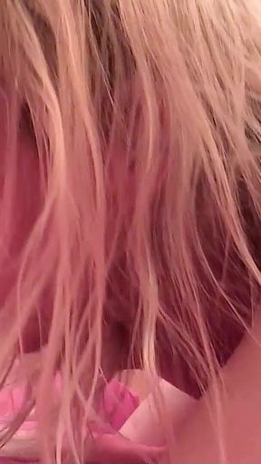 Blonde Mature Julia Pink Secretly Fucked by Guys in a Wooden Cabin