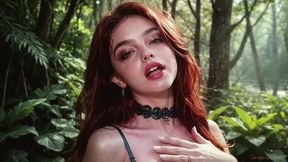 sexy redhead girl wants to fuck in the forest.[ai]