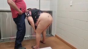 Dogging a Random Stranger in a Public Restroom