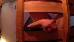 First time on milking table, big dick, edging and cumshot. Stroke and drain daddy cock, sexy load.