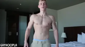 Blonde Stud Kane Bryant Jerks His Cock