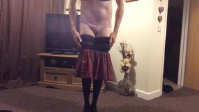 Themidnightminx cute tartan striptease