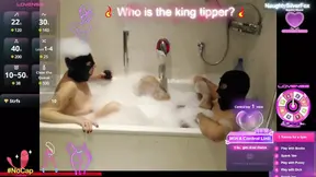 Steamy bath session with a twist