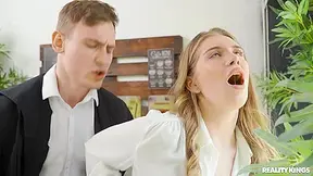 Little Angel, Angel Little And Leo Gaffer - Sneaky Anal Creampie