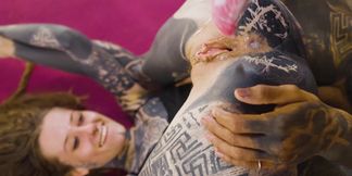 Skinny Girl & Her Inked Man – Savage Fucking, Ass Stretching Play