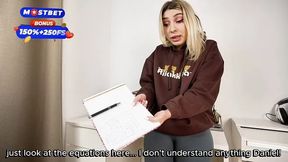 Step Sis Trades Math Help for Sex with Step Bro!