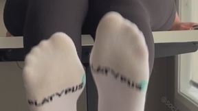 Every Angle of My Sockjob – Platypus White No-Shows