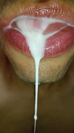 tongue, I want cum in my mouth, tongue, hard, cute, sloopy, submissive milk swallower   Clip 1