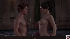 MILF and Teen Harem Slaying large Cock in Treasure of Nadia