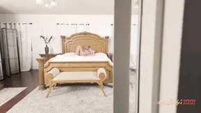 Stepson watches as sexy aunt Judy Masturbates and lets him join