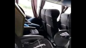 I was caught showing off on the bus and they recorded me.