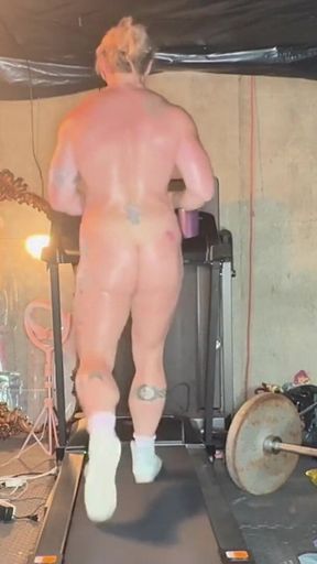 Naked Treadmill Workout