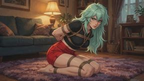 Bondage Stories #30: Mint Green Confession of Thumb Cuffed Struggles