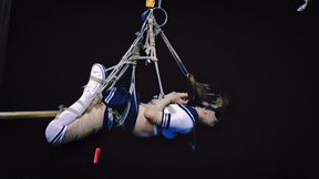 CFT008 BONDAGE HOGTIE SUSPENSION FACE SLAPPING STRUGGLING BUTT PLUG VIBRATOR BOUND ORGASMS INCONTINENCE HUMILIATION DOMINATION SLAVE TRAINING