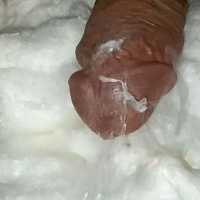 Masturbation in Cotton and Having Cum