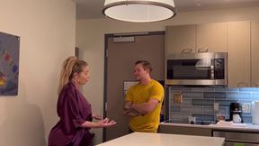 Stepson Alex Envy Comes Find His Stepmom Danni Jones To Get Her To Come Home Any Way He Can