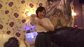 Hottie enjoys showing off her pleasure buds