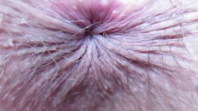 Extreme close up on my winking asshole