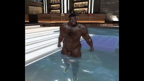huge black football player doesn'_t appreciate drone watching him
