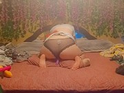 Masked Bandage babe masterbates for you while playing God of War Ragnorak