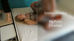 Stop It, Hubby Smells Your Cock! Big Pussy Creampie. My Lover Marks His Territory with His Stinky Tail.