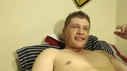 Big-dicked, No Pubes Lad Enjoys Makeshift Dildo