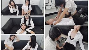 C4SGooning26 DJ BABY gooning choke chokehold masturbate Masturbation Roll your eyes white of the eye stick out tongue Touch private parts White eyes eye rolling simulated sex Orgasm ice fetish Lesbian High heel stockings boots fight Smother Femdom Chokeho