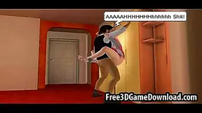 Teen Idol Ignites Hot Desire in Sultry 3D Anime Fantasy Fling