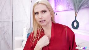 MilfAF- Blonde Stepmom Christie Stevens Caught Masturbating by Horny Stepson