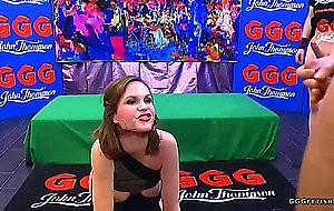 Luisa loves gangbang with facials and bukkakes