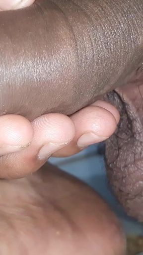 Pee Black Big Cock Handjob Bathroom Indian