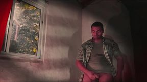 - Muscular Men - Big Dick - Red Curtain - Striped Dress - Solitary Masturbation -